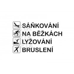 scrap - Sáňkování, na běžkách, lyžování.....