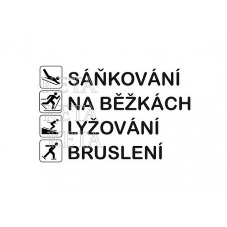 scrap - Sáňkování, na běžkách, lyžování.....