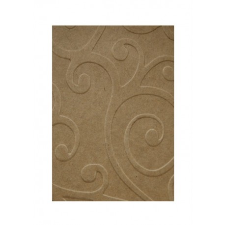 Embosovaná kartička - Krucánky - recyklovaná