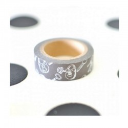 scrap - Washi páska - Vintage - Klíče, zámky....