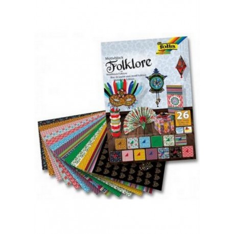 scrap - Sada kreativních papírů - Motivy folklóru