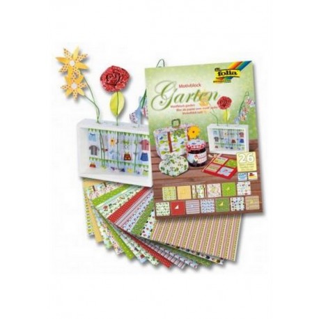 scrap - Sada kreativních papírů - Motivy zahrady