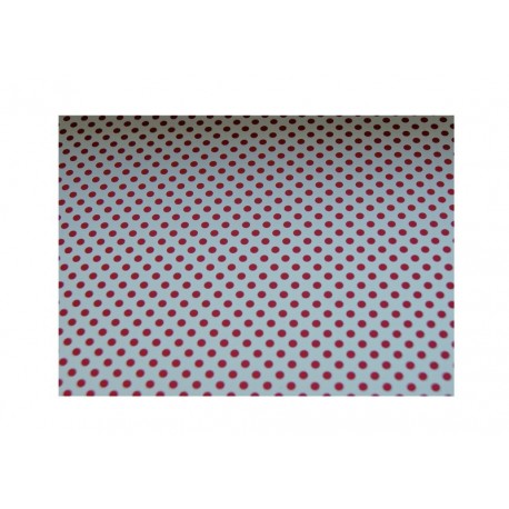 Barevný papír s tečkami - bílo - červený