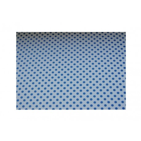 scrap - Papíry s puntíky - Bílo-modré