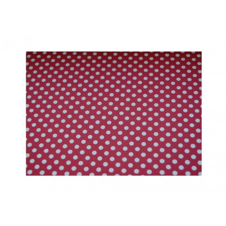 Papíry s puntíky - Červeno-bílé