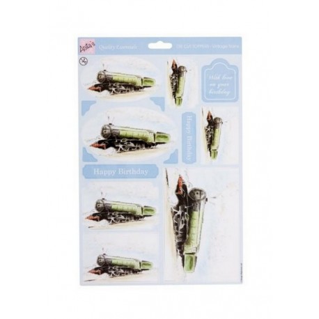 Scrapbooking - Výřezy Vlak Vintage.