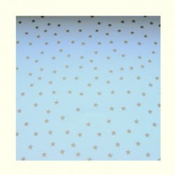 scrap - Barevný papír s hvězdami - bílá