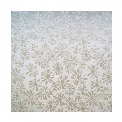 scrap - Matalízové papíry - Kytičky - smetanový