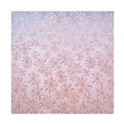 scrap - Matalízové papíry - Kytičky - růžový.