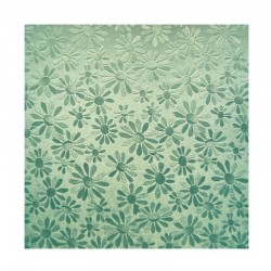 scrap - Matalízové papíry - Kytičky - zelené