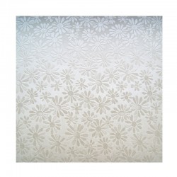 scrap - Matalízové papíry - Kytičky - bílé