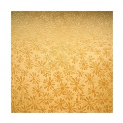 scrap - Matalízové papíry - Kytičky - zlaté