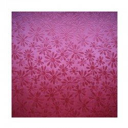 scrap - Matalízové papíry - Kytičky - červené (bordó)