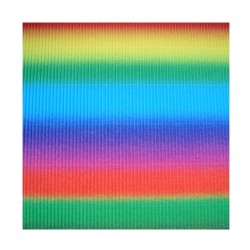 Scrapbook - Vlnitý papír - duhový