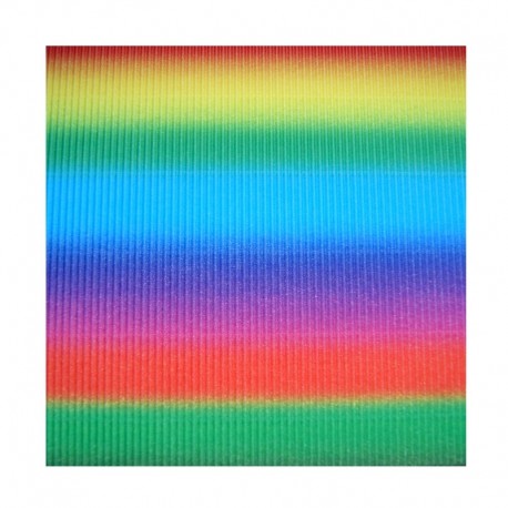 Scrapbook - Vlnitý papír - duhový