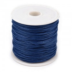 Voskovaná stužka 1mm - námořní modrá