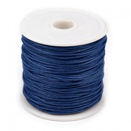 Voskovaná stužka 1mm - námořní modrá