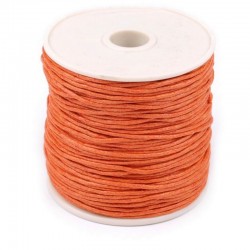 Voskovaná stužka 1mm - oranžová