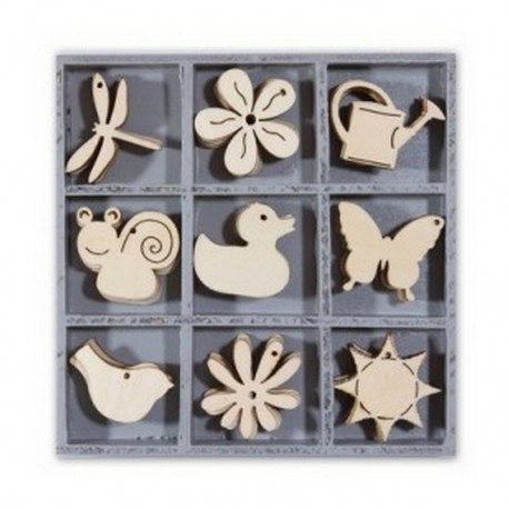 Dřevěné dekorace - Kachna, motýl, slunce....