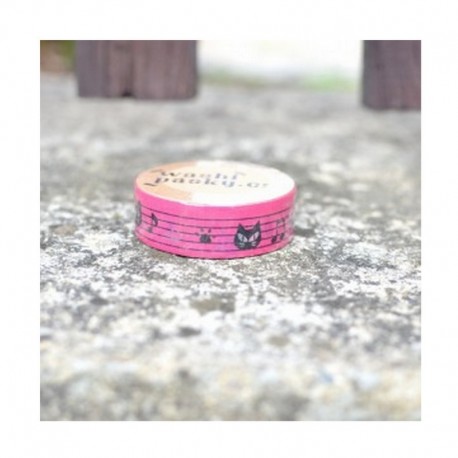 Washi páska - Kočičí noty