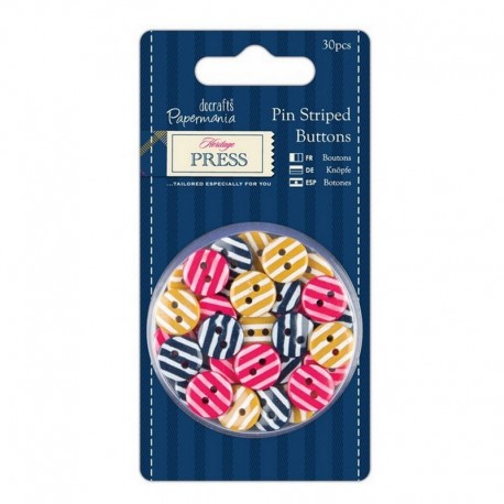 Capsule knoflíky - Heritage Press﻿ - 30ks