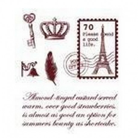 Razítka - Poštovní známka, Paříž....