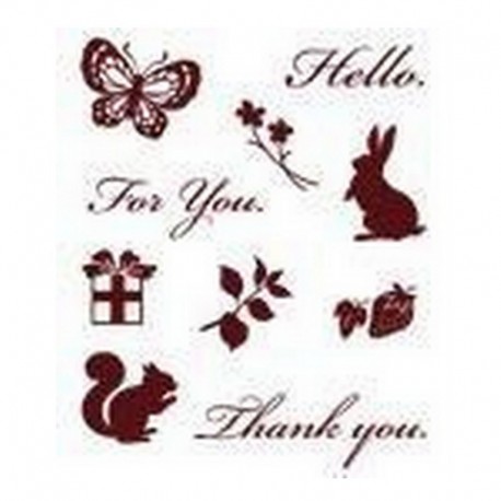 Razítka - Veverka, zajíc, motýl....