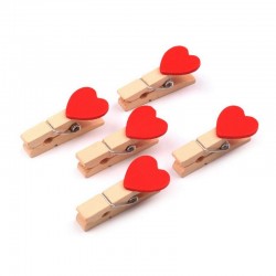 Kolíčky se srdíčky