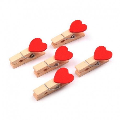 Kolíčky se srdíčky