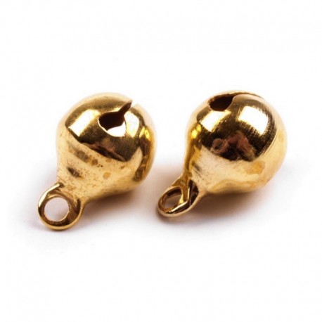 Rolničky 6mm, 20ks - zlaté