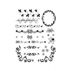 Scrapbooking - Razítka - Bordury a růžky For you