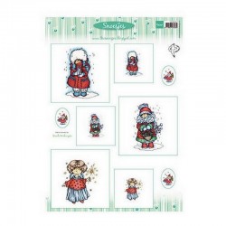 List A4 s obrázky - Snoesjes - Vánoční
