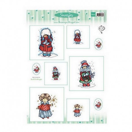 List A4 s obrázky - Snoesjes - Vánoční