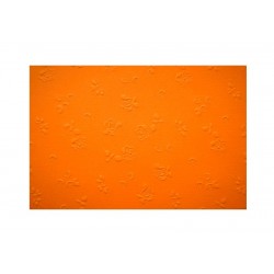 Scrapbooking - Embosované papíry - růžičky oranžové