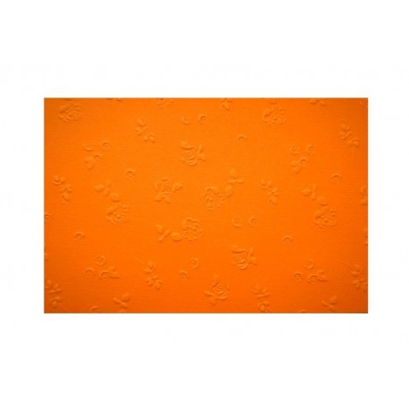 Scrapbooking - Embosované papíry - růžičky oranžové