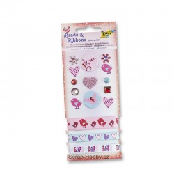 Hřebíčky + stužky - na scrapbooking - Romantické