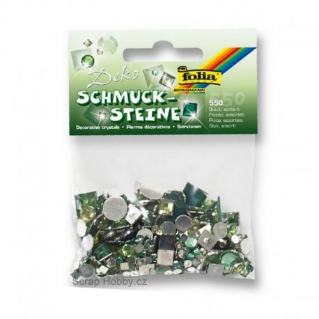 Kamínky - Zelené - 550ks.