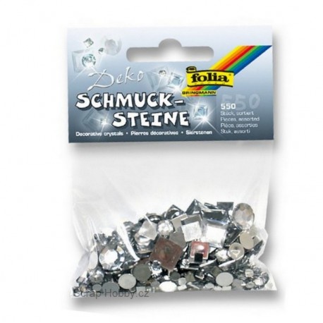 Kamínky - Stříbrné - 550ks.