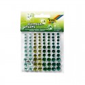 Samolepící kamínky - Zelené - 80ks