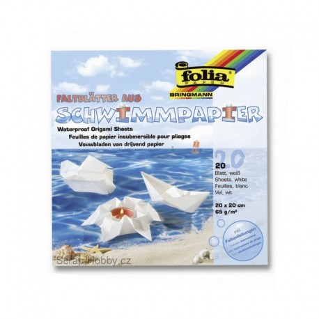 Sada voděodolných papírů 20x20
