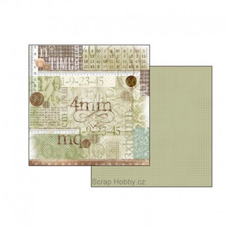 Oboustranný papír na scrapbooking - Kalendář