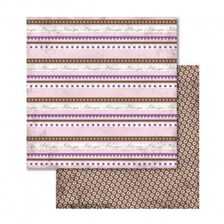 Papír - Oboustranný papír - Love pruhy a kolečka