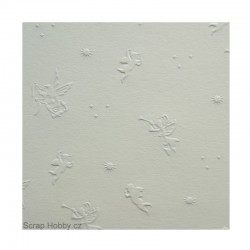Embosované papíry - andílci - 1 - bílé