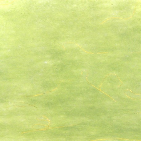 Hedvábný papír se zlatými nitkami