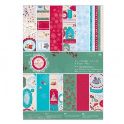 Sada papírů a výřezů - Ultimate A4 - 48ks - Bellisima Christmas