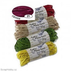 Přírodní lýko - Karmínové (růžovo-červené)