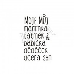 Moje, můj, maminka, tatínek......