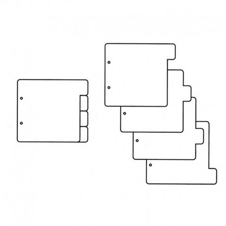 Album s obdelníčky - 18x16 - 4listy
