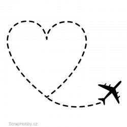Razítko dřevěné - Let za láskou