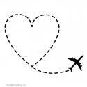 Razítko dřevěné - Let za láskou